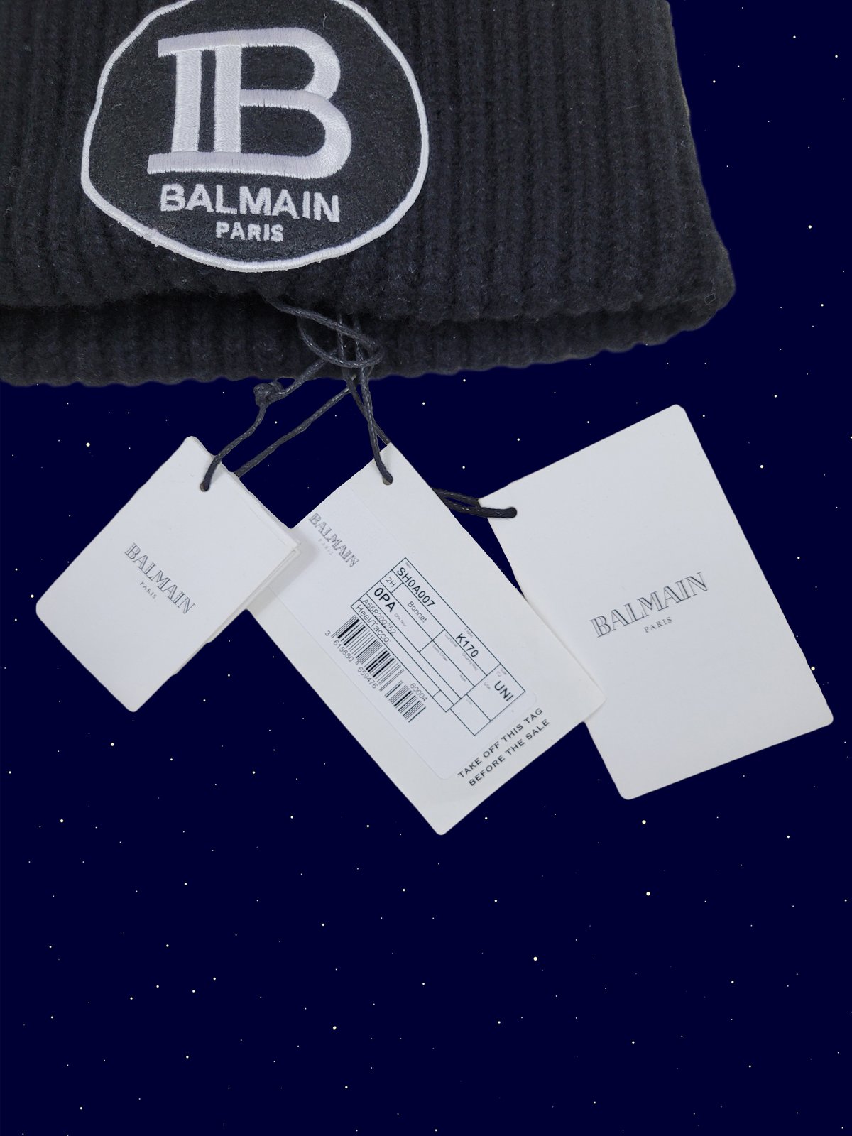 Balmain hang discount tag